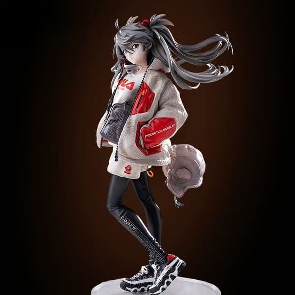 Evangelion Rei Ayanami Sittande Figur Bishojo Anime Modell Samlarobjekt Kneeling Rei