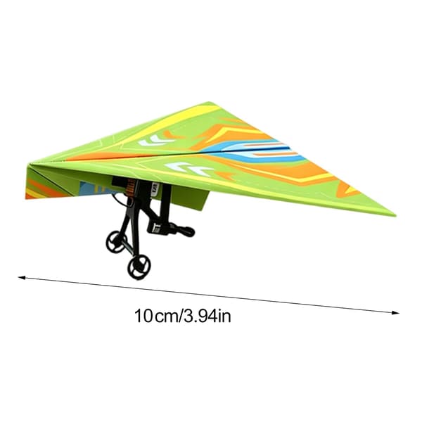 Fjernstyret papirflysæt, med gyro-stabilisator, dobbelte propeller, DIY elektrisk RC-flysæt, pædagogisk RC-svævefly-samlelegetøj til børn B
