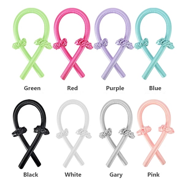 Heatless Curling Rod Headband No Heat Hair Curlers Ribbon Hair Rollers Sleeping Soft Curl Bar Wave Formers DIY Hair Styling Tool