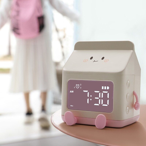 Milk carton alarm clock students wake up countdownchild