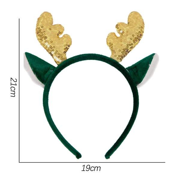 4pairs  Merry Christmas Headbands Xmas Tree Deep Star Santa Claus Bling Kids Adult Headbands Hair Accessories Diy Christmas Party Decor