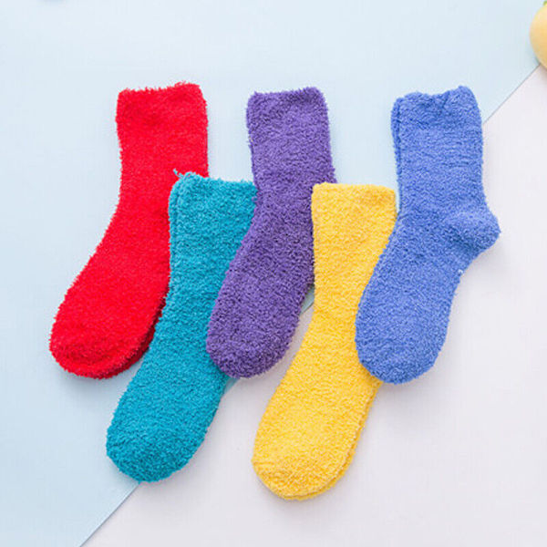 1Pair Warm Thick Socks Womens Lady Sock Plush Fluffy Cozy Winter Fuzzy Bed Floor