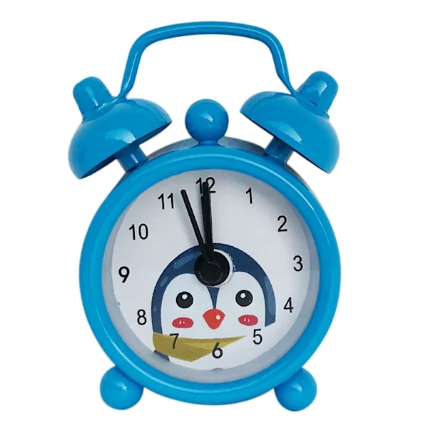 Creative And Metal Alarm Small Home Decoration Alarm Clock Electronic Clock Cute Mini Small Appliances red