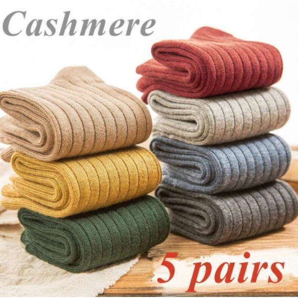 Pairs Women Wool Cashmere Warm Thick Solid Soft Casual Sports Winter Socks Lot
