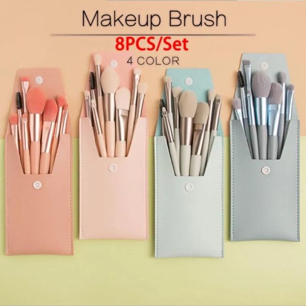 Kin 8pcs High Quality Mini Makeup Brushes