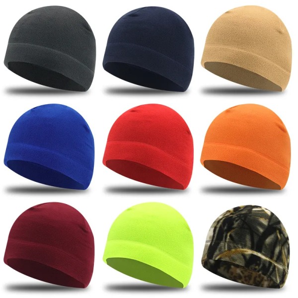 Winter New Fleece Hat Tactical Windproof Outdoor Hiking Accessories Hunting Military Men Caps Snowboard Cycling Warmer Beanies