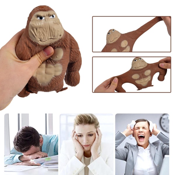 Decompression Gorilla Stretching Toy, Pinch Stress Relieving Fun, Monkey Venting