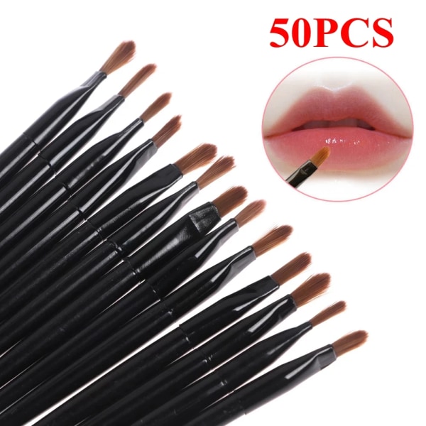 50pcs/Set Disposable Lip Brush Gloss Wands Applicator Makeup Cosmetic Beauty Tool Lip Liner Brush Lip Makeup Tools