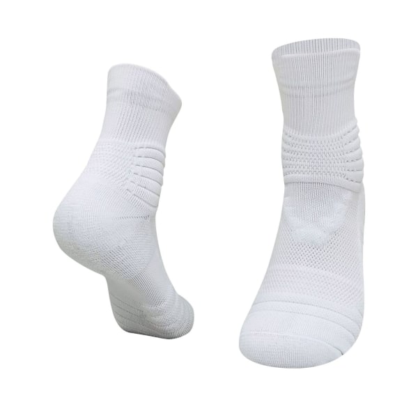 Professional Basketball Socks Solid Color Breathable Socks 2 Pairs