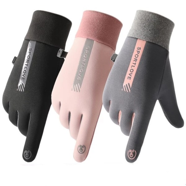 Winter Gloves Women Cycling Bike Thermal Fleece Cold Resistance Wind Waterproof Bicycle Warm Outdoor Running Skiing Mittens