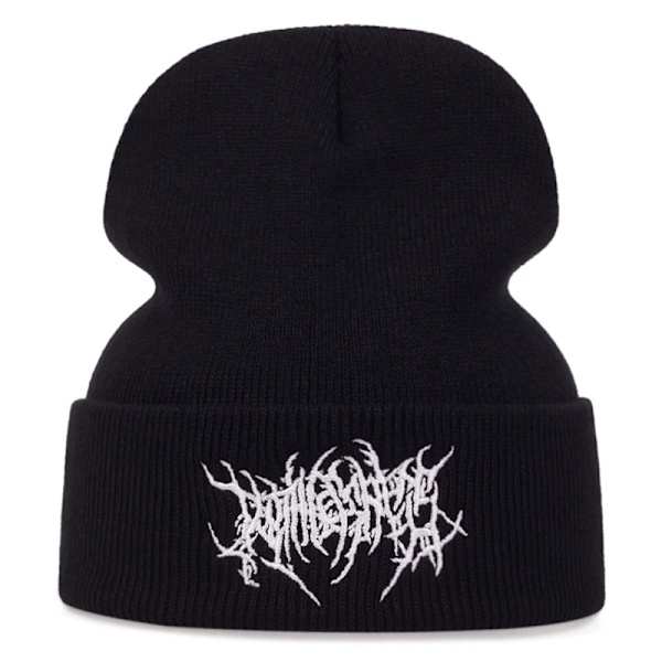 Personlighet Broderi Mössor Hatt Män Kvinna Mode Vinter Varm mössa Stickade Mjuka Kepsar Ben Skidor Skullies ullhattar gorras