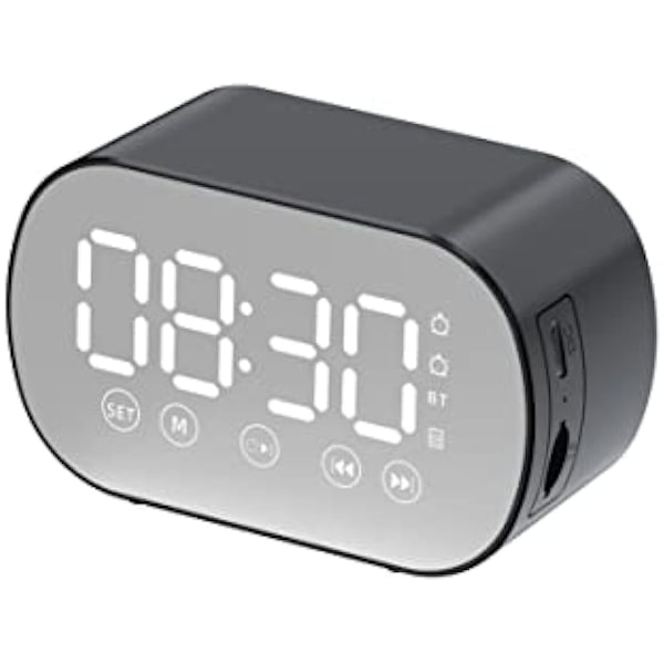 Digital Bluetooth Double Radio Alarm Clock Speaker for Office,Bedroom