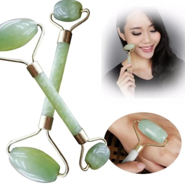 Jade Stone Facial Massage Roller For Face Eye Face Neck Natural Massager Guasha Scraper Thin Lift Beauty Slimming Tools Roller