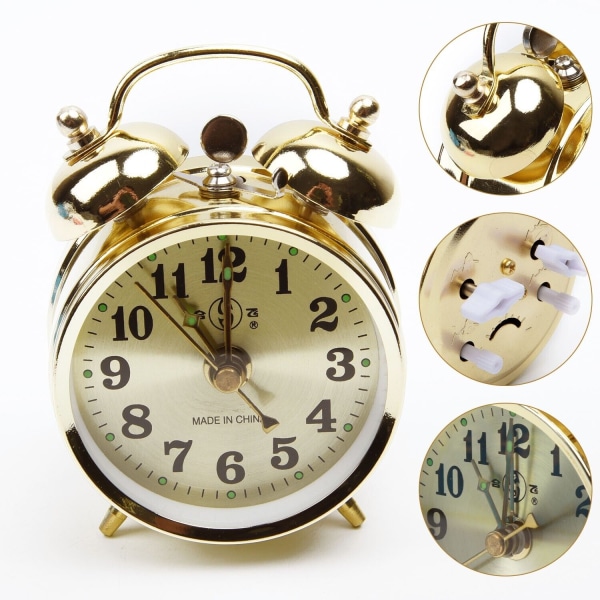 New Gift Vintage Alarm Clock Mechanical Desk Table Watch Mechanical Alarm Clock