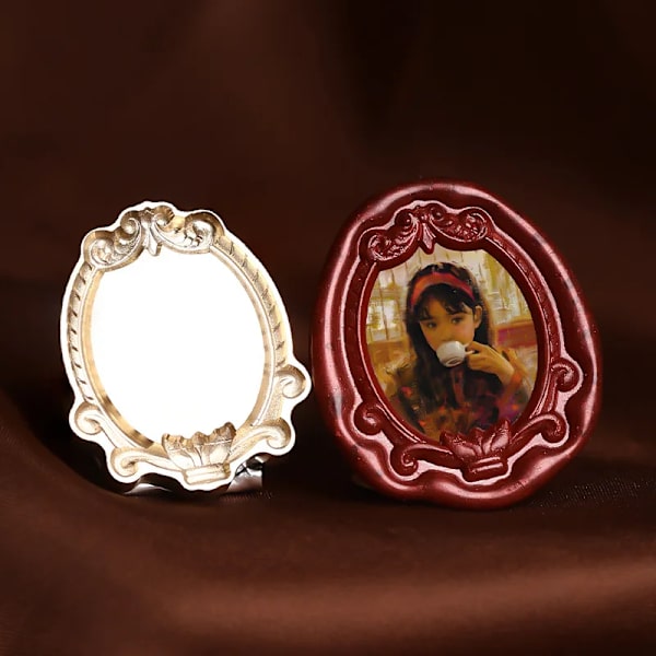 Retro Picture Frame Series Profiled Relief Chapter Head Lacquer Seal Copper Head  Envelopes Wedding Invitations Scrapbooking