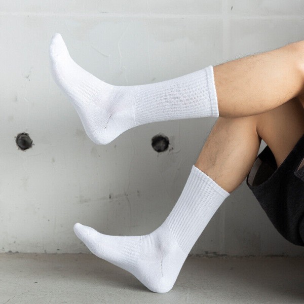 men's winter socks pure cotton breathable odor-proof sports socks
