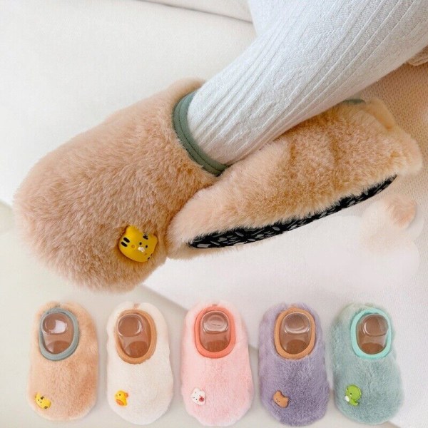 Cute Design Baby Ankle Socks Thickened Indoor Socks for Fall/Winter In
