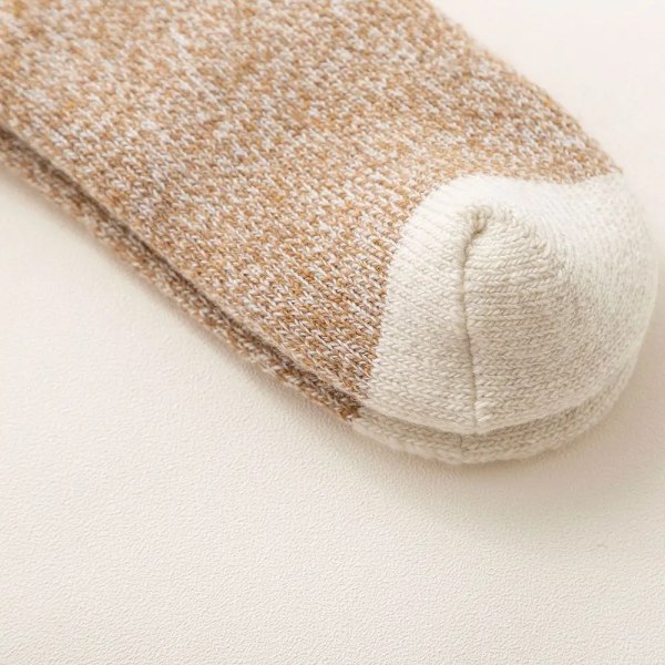 Men Winter Cold-resistant Woollen Socks Super Warm Socks in Tube with Thicker Cashmere All-match Retro Snow Casual Average Yards