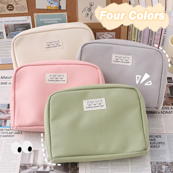 Large Capacity Pencil Case Kawaii Pencil Boxes For Girls Cute  Korean Stationery School Supplies Pen Pouch Organizer