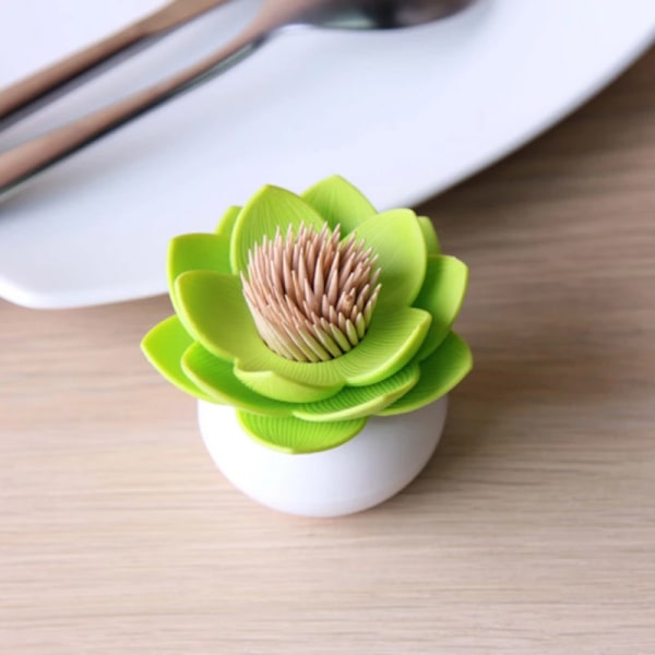 Lotus Cotton swab box lotus cotton bud holder base room decorate / Lotus Toothpicks holder Toothpick case