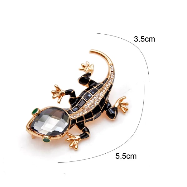 CINDY XIANG Crystal Lizard Brooches for Women Cute Fashion Animal Pins Summer Style Shining Jewelry Kids Accessories Good Gift