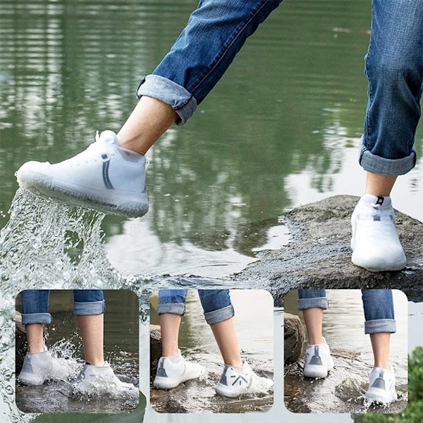 Waterproof Shoe Covers Silicone Anti-Slip Rain Boots Unisex Sneakers Protector For Outdoor Rainy Day Protectors Shoes Cover