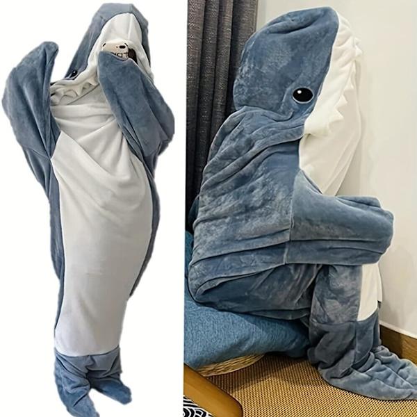 1pc Shark Blanket Adult Boys Girls Shark Blanket Wearable Shark Blanket