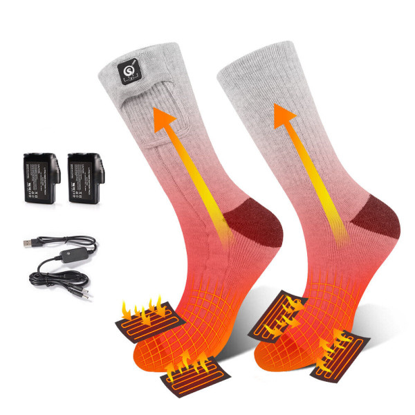 Savior Heat Socks with Rechargeable Battery Winter Sports Warmer Calf Socks