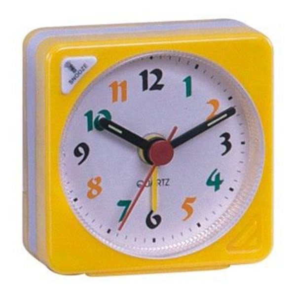 Clock Alarm Clock Blue Desk Shelf Silent Alarm Clock Travel Alarm Clock yellow
