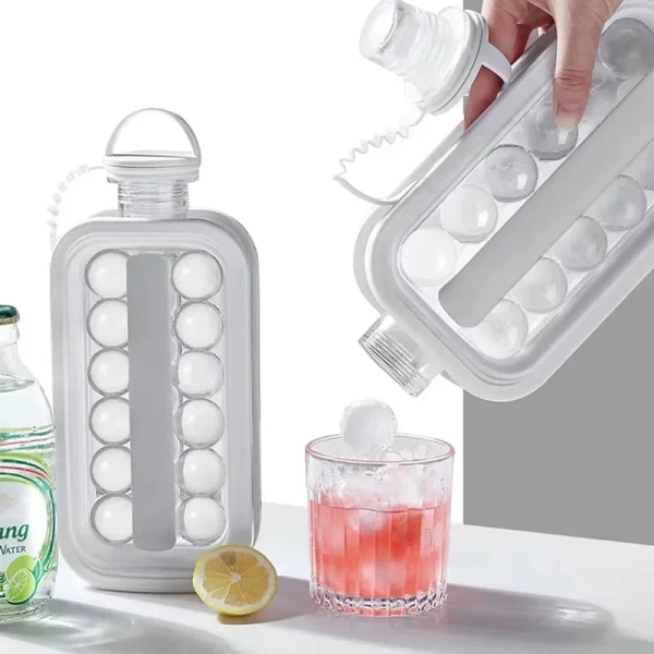 2023 Ice Hockey Pot Ice Lattice Mold Ice Making Water Bottle Storage Cup Refrigerator Ice Block Silicone for Whisky Beer Summer