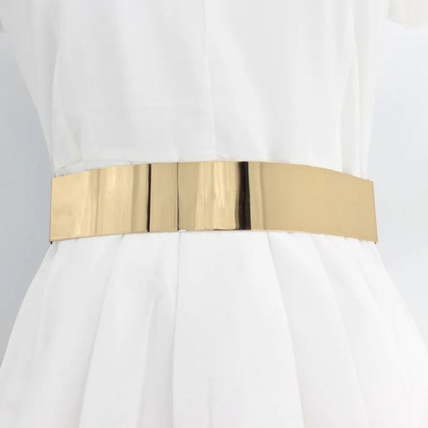 New Designer Belts for Woman Gold Silver Brand Belt Classy Elastic Ceinture Femme Women Belt Ladies Apparel Accessory Dress Belt
