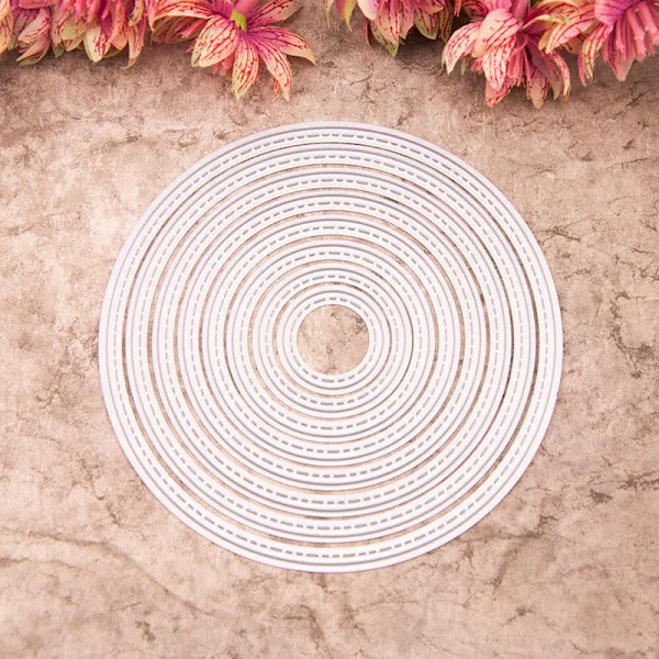 2.1~12Cm Round Metal Cutting Dies Stencil for Diy Craft Metal Cutting Die Scrapbook Embossed Paper Card Album Craft Template