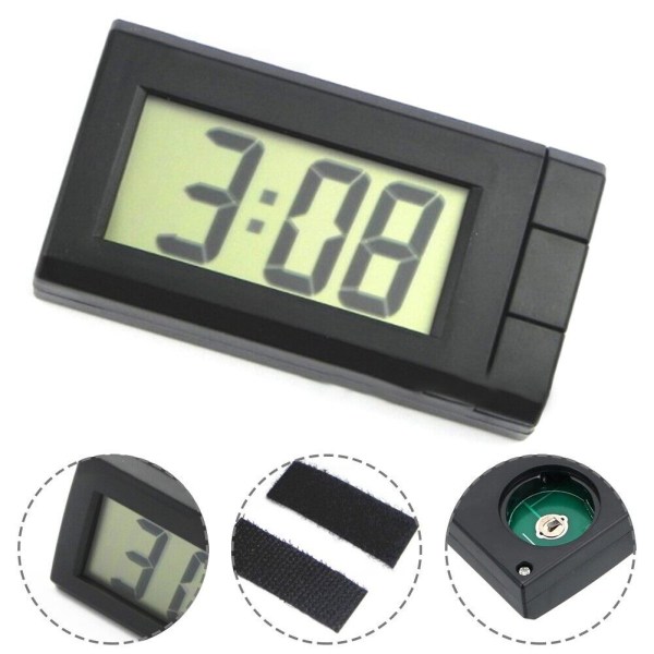 New Useful Car Digital Clock Time Calendar Accessories Replacement Watch Resistance-