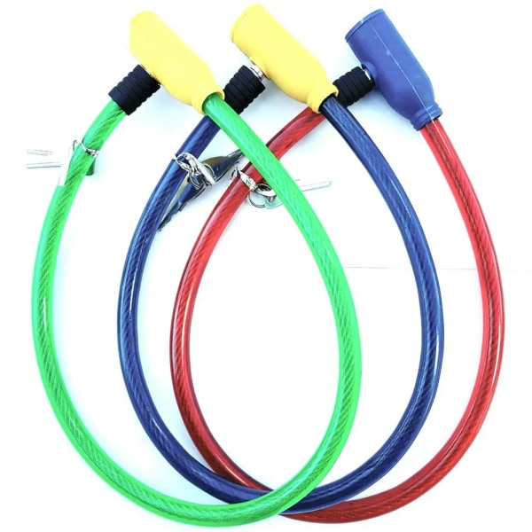 1pcs Steel Wire Metal Bicycle Safety Lock Universal Anti-Theft Bicycle Lock Bicycle Motorcycle Wire Lock Safety Cable 2 Keys