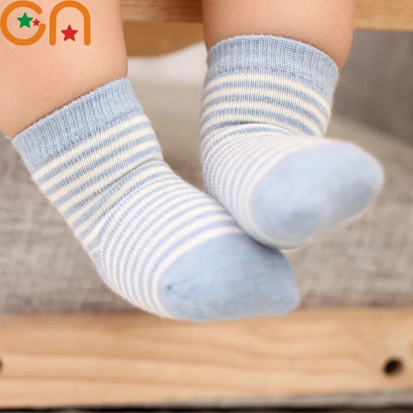 5 Pairs/Lot Kids Soft Cotton Socks Boy Girl Baby Infant Fashion Stripe Warm For Autumn Winter 0-8 Years Children Cartoon Sock