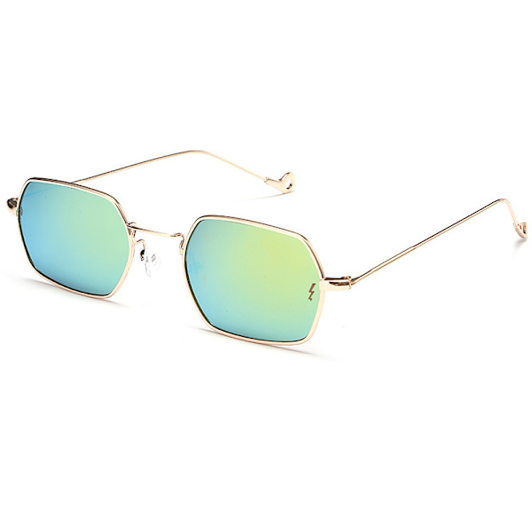 Retro Small Square Frame Polygonal Sunglasses Fashion Eyewear
