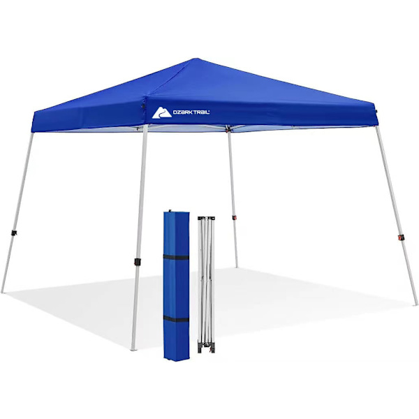 Trail Instant Slant Leg Canopy, Blue, 10 ft x 10 ft