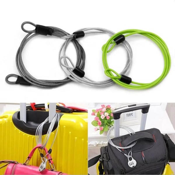 1.5/2M BicycleAccessories Bicycle Lock Wire Cycling Strong Steel Cable Lock MTB Road Bike Lock Rope Anti-theft Security Safety