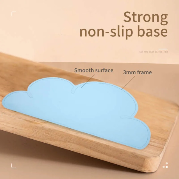 Silicone Baby Placemats Clouds Shape Multicolor Food Grade Silicone Table Placemats Waterproof BAP free 1Pc Baby Product