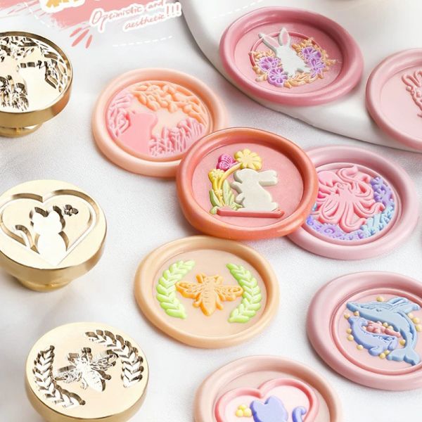New Cute Pet Cute Series Lacquered Seal Head Animal Hand Account Seal Brass Head