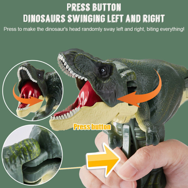 Children Decompression Dinosaur Toy Creative Hand-operated Telescopic Swing Toys