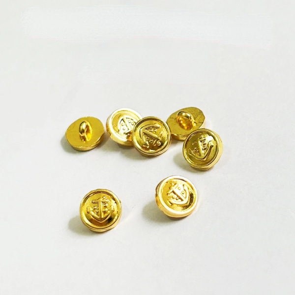 30Pcs Mini Buttons 4/5/6mm Metal Doll Clothes Round Buckles Button for Small Handmade Garment Sewing DIY Craft Needlework