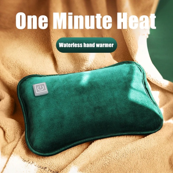 Winter Electric Heated Hand Warmer Pouch Cute USB Rechargeable Safety Washable Reusable Hot Water Bottle Handwarmer