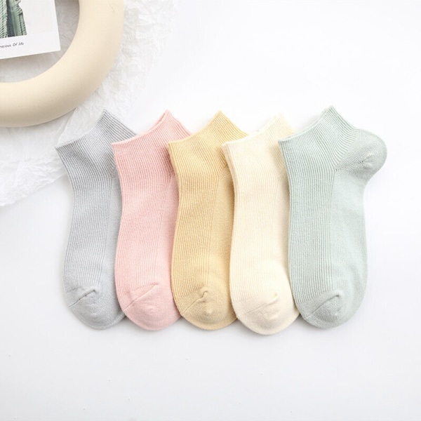 10 Pairs Ladies Breathable Solid Cotton Deodorant Medium Stockings