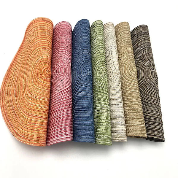 Round Braided Placemats,Washable Round Placemats for Kitchen Table 15 inch Round Table Mat for Dining Tables Holiday Party Decor
