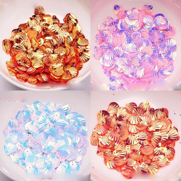 14mm 20mm DIY material gold light small shell accessory sequin pvc beads pvc sequin wedding party decoration sequin
