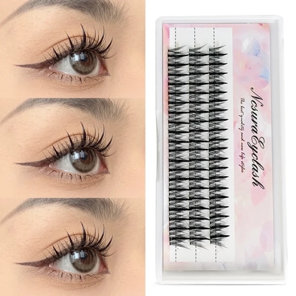 Manga Lashes Thick Little Devil False Eyelashes Bundles Single Cluster Segmented Natural Simulation Cos Eyelashes Eye Extension