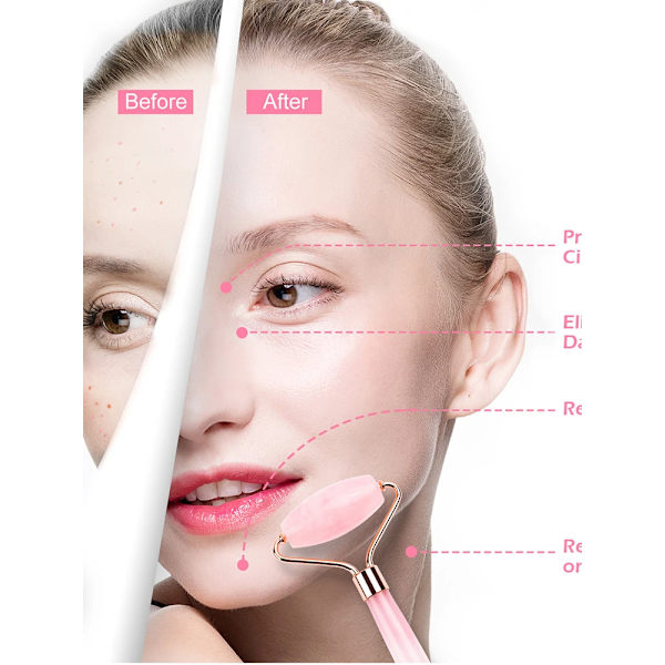 Premium Jade Roller and Gua Sha Set for Facial Beauty - Resin Massager for Face, Eyes, Neck - Reduce Fine Lines and Wrinkles