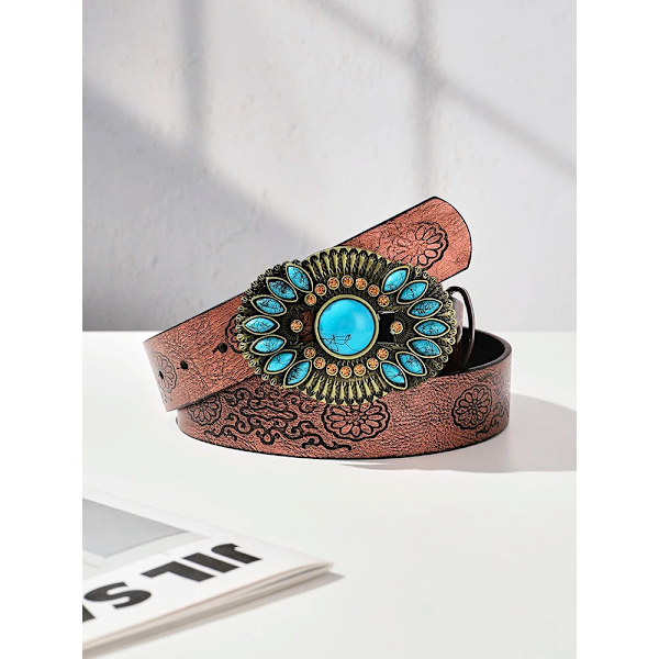 Retro palace style ethnic style wide waistband for women's high-end accessories decoration with skirt, jeans, waist seal belt