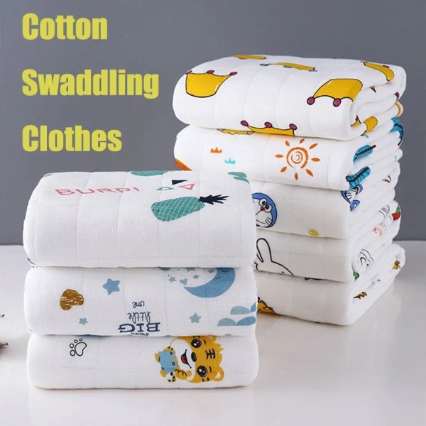 Cotton Swaddling Clothes Soft Baby Blankets Newborn Muslin Swaddle Blanket for Newborn Girl & Boy Baby Bath Towel Wrap Sleeping
